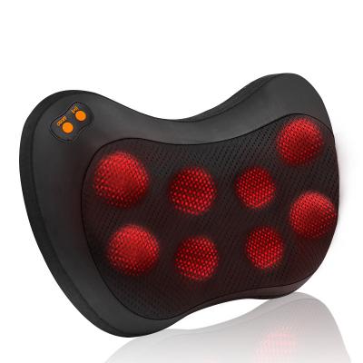 China High Quality Body Lumbar Pillow Car Electric Massage Kneading Pillow and Neck Massager Home Pillow for sale