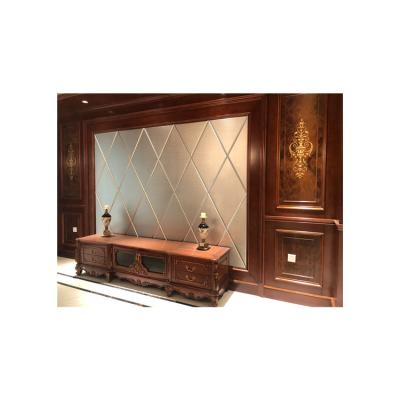 China Durable High Quality Best Price Custom Logs Imported TV Background Solid Wood Wall For Living Room for sale