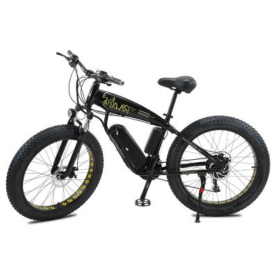 China Aluminum Alloy Tire Standard Ebike 26*4.0 Fatbike Electric Fat Bike for sale