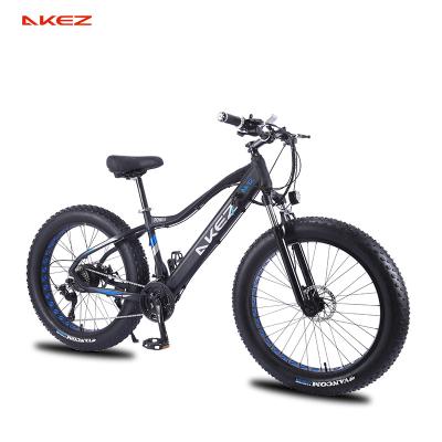 China Fat Tire 26*4.0 Aluminum Alloy Tire 48V 10AH 750W Ebike 27 Speed ​​Cruiser Snow Bike Battery for sale