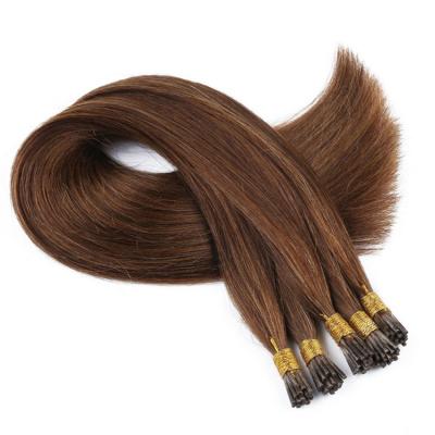 China 100% Raw Hair Pulled Double Hair Extension Remy Virgin I Tip Hair Seller for sale