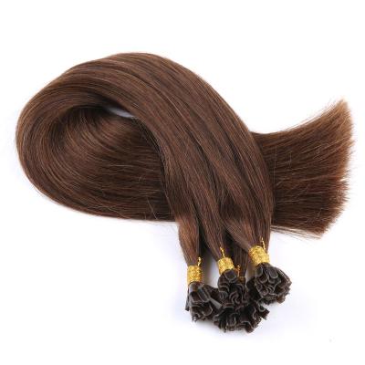 China U tip Natural Muyi Virgin Hair U tip Drawn Double Tip Hair Extension Remy Cuticle Intact Keratin Flat I V Y U for sale