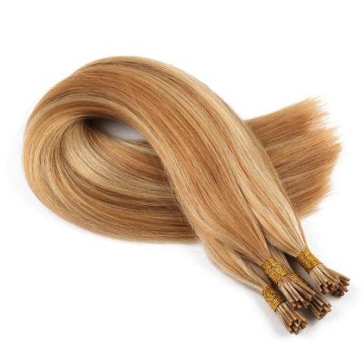 China 100% Human Hair I Tip Pre-bonded Indian Remy Hair Color Extensions I-Tip Natural Color Extension for sale