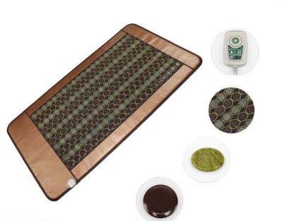 China Electric Thermal Negative Ion Ceramic Thermal Jade Foldable Far Infrared Stone Mattress for sale