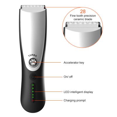 China Sustainable Pet Cat Hair Trimmer Animal Grooming Electric Rechargeable Dog Clipper for sale