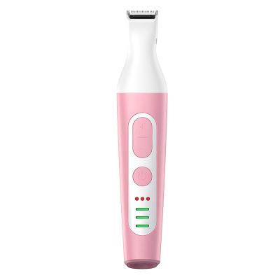 China Best Viable Mini 4 in 1 Professional Electric Low Noise Dog Toe Claw Nail Clipper Pet Shaver Pink Trimmer for sale