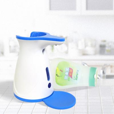 China Counter 250ml Auto Soap Dispenser Foam Soap Dispenser Hand Sensor Holder Electric Touchless Automatic Foam Kitchen Sanitizer Dish Desktop for sale