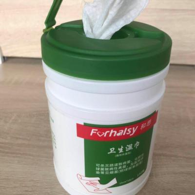 China China Alcohol Free Gym Sanitizing Canister Wet Wipes for sale