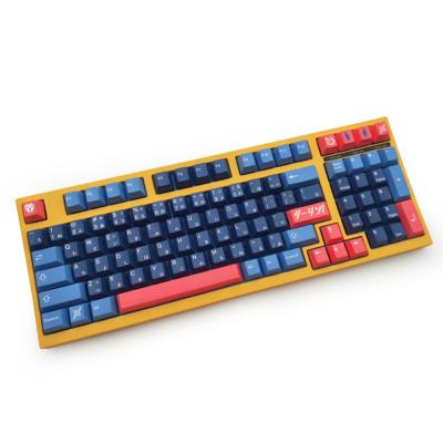 China Water-proof.durable.Eco-friendly PBT128 KeysFfor Good Quality Cherry MX Switch Mechanical Keyboard Japanese Anime Themed Keytop for sale