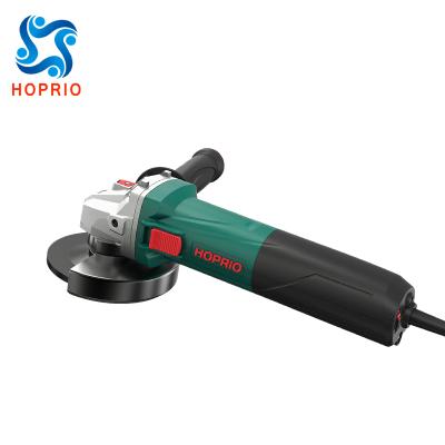 China HOPRIO 4-1/2 7 Amp Brushless Angle Grinder S1M-115YE1 Large Structural Grinding Cleaning Or Thumb Beveling for sale