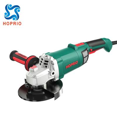 China Hoprio Cup Wholesale 6 Inch High Effciency Hand Angle Grinder Brushless for sale