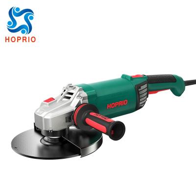 China Hoprio 7 Inch 220V High Power Tools Angle Grinder Brushless Cutter Wholesale for sale