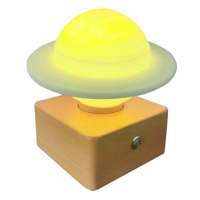 China Modern Creative Diy Moon Planet Led Night Lights Floating Levitating Planet Lamp 3d Printed Table Lamp for sale