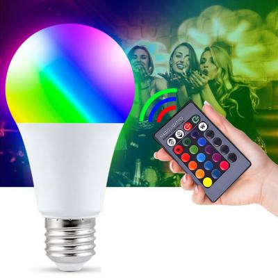 China Hotel remote control bluetooth t5 led bulb skd rgb color charnge buld LED e27 e26 for sale