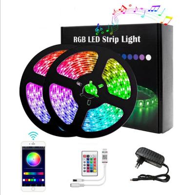 China IP65 remote control led strip light tv waterproof app wifi blue 5m 10m 15m 12 volt 20m rgb 5050led led light strips for sale