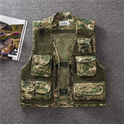 China Custom Logo Anti-Shrink Summer Outdoor Sports Fishing Tactical Vest For Men 2019 New for sale