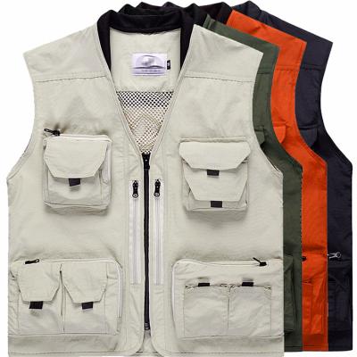 China Anti Shrink Battle Custom Workman Logo Tactical Fishing Vest For Men 2019 New for sale