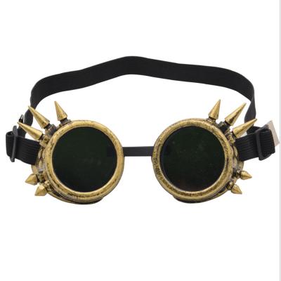 China Custom Steampunk Goth Personality Double Sunglasses OEM Vintage Industrial Eyewear Fashion Sunglasses for sale