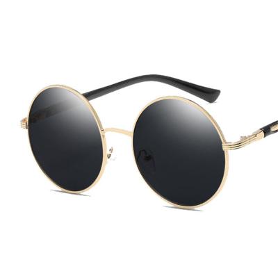 China Fashion Sunglasses OEM Custom In Stock 2019 New John Lennon Sunglasses Hippie Retro Round Polarized Mirrored Glass Women for sale