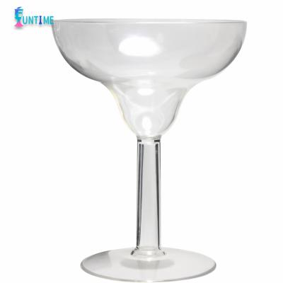 China Large Margarita Cocktail Glasses 38oz Plastic Cocktail Cups, Plastic Margarita Cocktail Glasses, Plastic Stem Cocktail Cup for sale