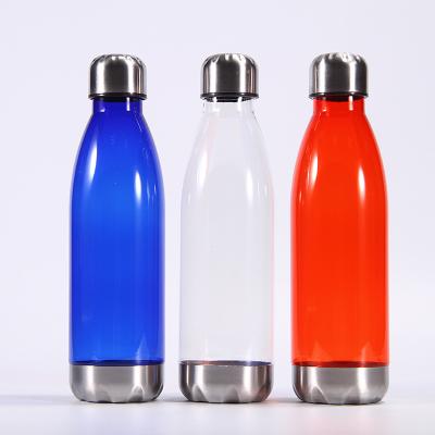 China Sustainable BPA Free Plastic 650ml Water Bottle Customized Logo Plastic Bottle Outdoor Sport Water Bottle for sale