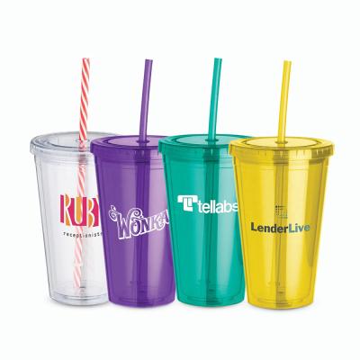 China 24oz Sustainable Reusable Double Wall Plastic Customer Tumbler, Beer Tumbler, Plastic Double Wall Mug Custom for sale