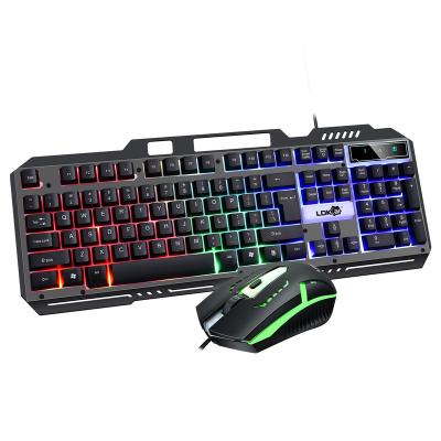 China 2022 Hot Selling Sense RK300 Robotic Gaming Metal LED Combos Metal Mouse Keyboard Gaming Mechanical Keyboard and Mouse Sets for sale