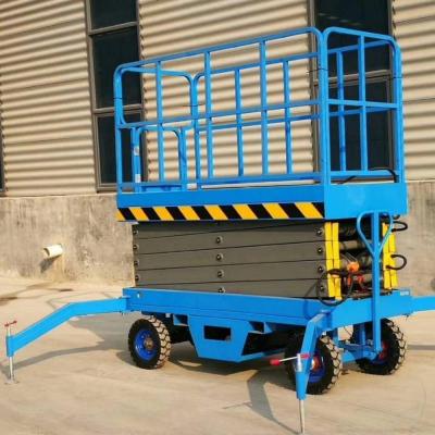 China Building Material Shops Type Hydraulic Lift Overhead Working Lift , Lift Automatic Working Scissor Lift Platform for sale