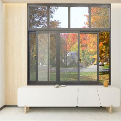 China Double Widows Sliding Screen Modern Design Cheap Aluminum And Glass Doors Folding for sale