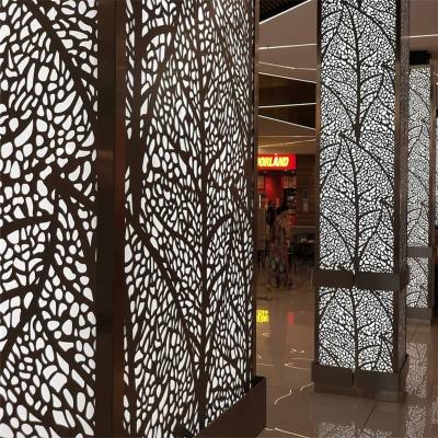 China Easy Installment Customized Laser Cutting Privacy Screen Divider for sale