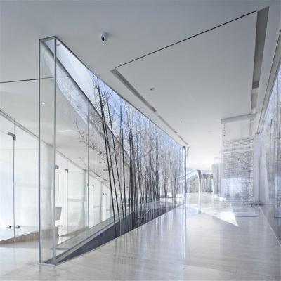 China Popular modern modern contemporary tempered glass partition office divider partition for sale