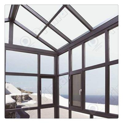 China Modern Hot Sale Aluminum Sunroom Factory Glass Iron Steel Green House for sale