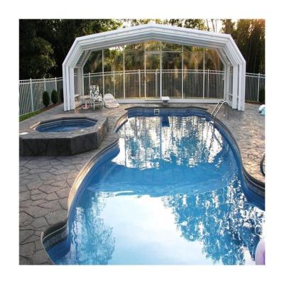 China Modern Design Modern Sunroom Enclosure Pools Prefab Sunroom Glass Solarium Sunroom Kit for sale