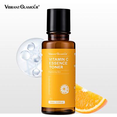 China OEM VC Toner Serum Whitening Toner Moisturizing Fade Dark Spots Shrink Pores Essence Men Women Vitamin C Toner Private Label for sale