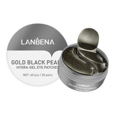 China LANBENA Anti-Wrinkle Black Gold Pearl Hydra-Gel Eye Patches Moisturizing Moisturizing Smoothing Tightening Eye Bags Eye Mask for sale