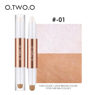 China O.TWO.O Contour Stick Master Contour Pen Waterproof Matte Finish Highlighters Double Shade Pencil Contouring Cosmetics 12.5*3*2 for sale