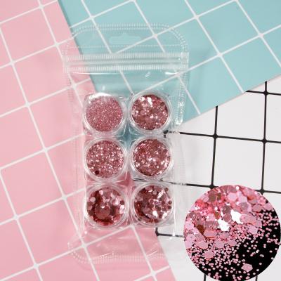 China Hot Selling Shiny Glitter Star Shape Nail Salon Accessories CHOOSE DIY Mixed Material - Shape Finger Nail Glitter Glitter for sale