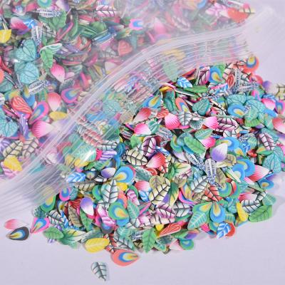 China Hot Sales 1000pcs/bag Nail Decoration Flower Fruit Soft Smiley Nail Art Crafts Smiley Emoticon Pottery Polymer Clay Slices Sprinkles for sale