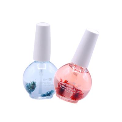 China For nail care& Art Dried Flower Nutrition Oil 15ML Nail Cuticle Cuticle Oil Nail Revitalizer for sale