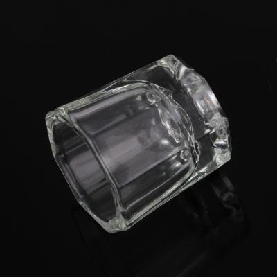 China Nail Art Tools Nail Art Crystal Cup Nail Art Tools Octagon Crystal Container For Acrylic Liquid Powder Crystal Nail Cup for sale