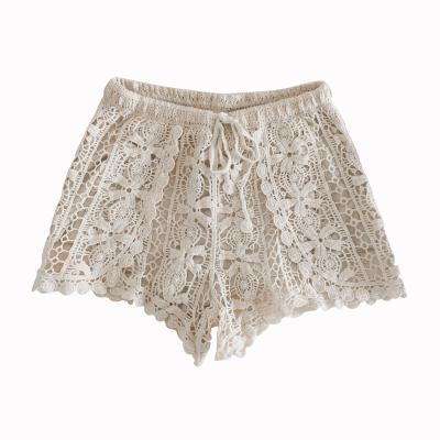 China new casual Anti-wrinkle crochet knitting cotton material handmade soft comfortable crochet shorts for sale