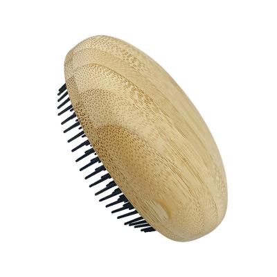 China OEM/ODM private label waterproof natural bamboo egg detangling hair brush for sale