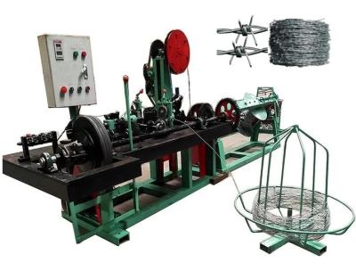 China Building Material Shops Automatic Barbed Wire Mesh Making Machine High Efficiency Construction for sale