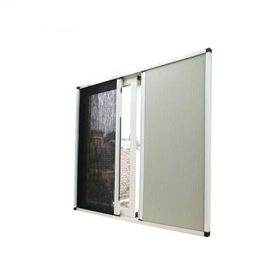 China Eco-friendly Direct Selling Folding Insect Screen Window Privacy Window Screens Honeycomb Blinds Retractable Pleated Fly Screen for sale