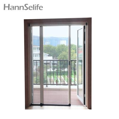 China Direct Selling Trackless Folding Retractable Trackless Screen Doors Eco-friendly Direct Selling Screen Door Screen Door for sale