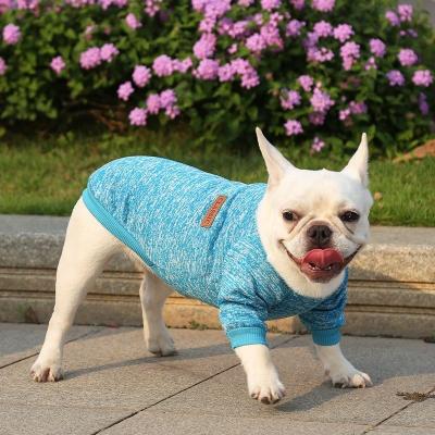 China Knitted Puppy Clothes Solid Pattern Polyester Material for Your Four-Legged Companion for sale