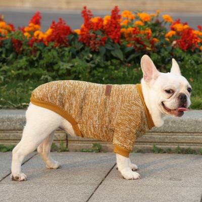 China Outdoor Wear Colorful Pink Red Green Clothing Dog Pullover Sweaters for Autumn Winter for sale