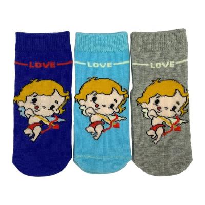 China Quick Dry Gray Sport Anti Slip Newborn Baby Boy Warm Cartoon Cute Tube Knitted Ankle Socks for sale