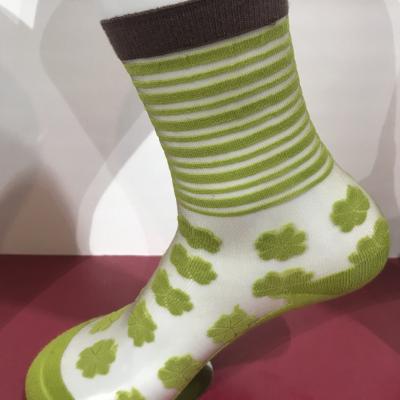 China Cotton Nylon Beauty Socks Custom Logo Oem Modern Fashion Glass Socks for Women All Year for sale