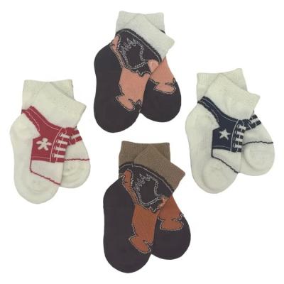 China Customized Breathable Cotton Knitted Baby Girl Socks 70%Cotton 28%Polyester 2%Spandex for sale